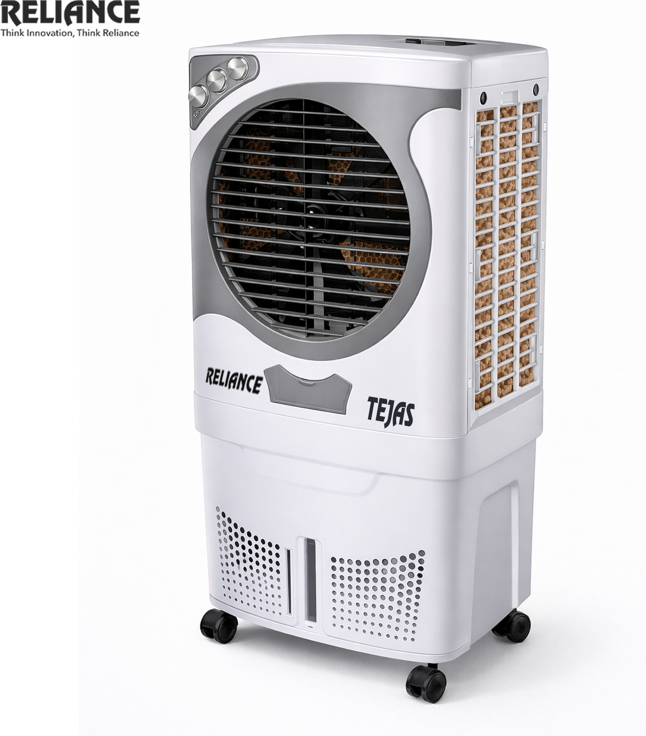 Image of Reliance 95 L Desert Air Cooler (White & Grey, RV95TD-HC Tejas 95 L)