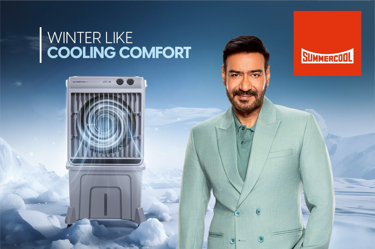 Image of Summercool Cool 95 L Tower Air Cooler (Grey, IVAAN 95L)