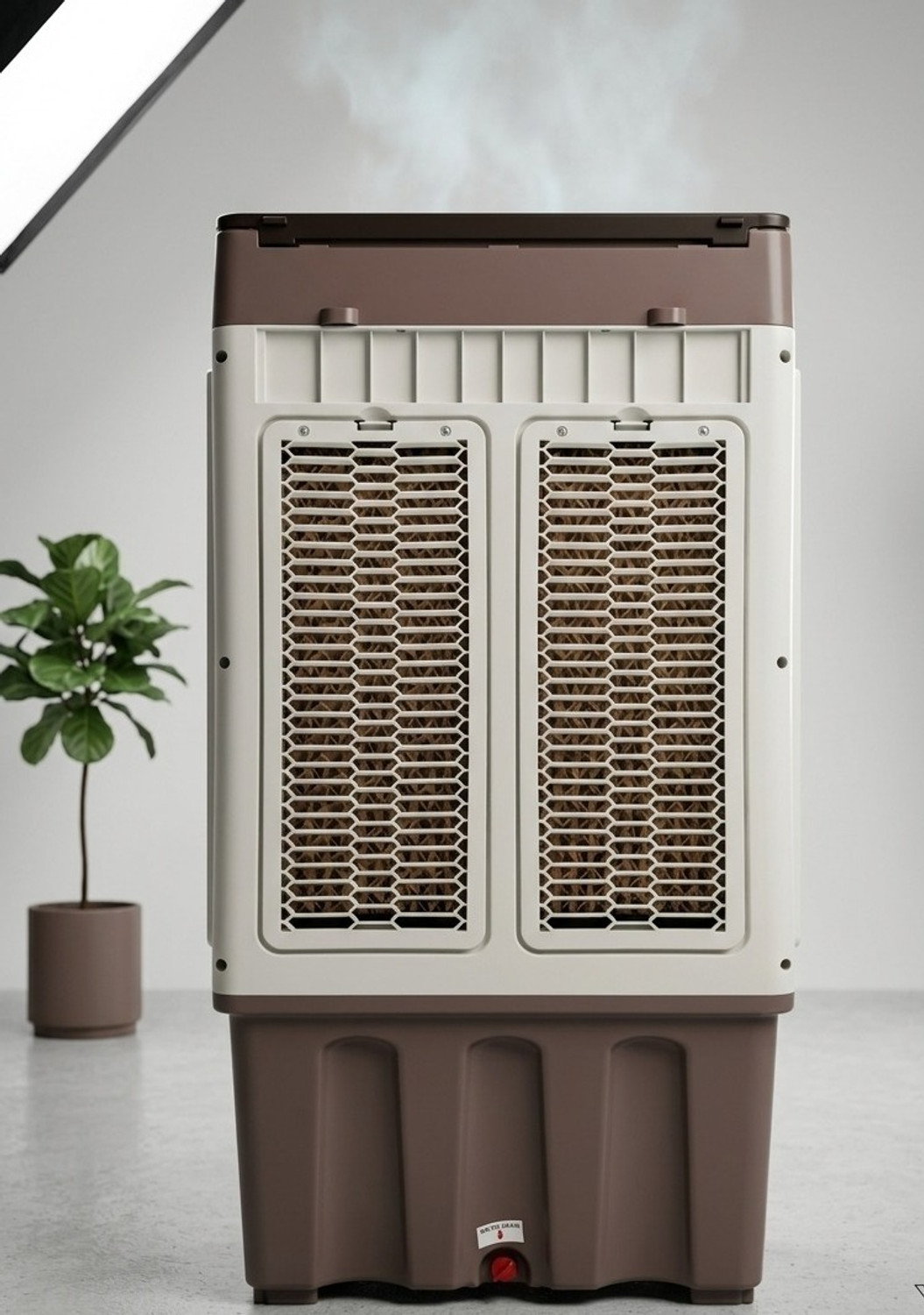Image of Voltexa 50 L Room /Personal Air Cooler (Brown, CoolBreeze 14-Inch High Airflow Personal Air Cooler)