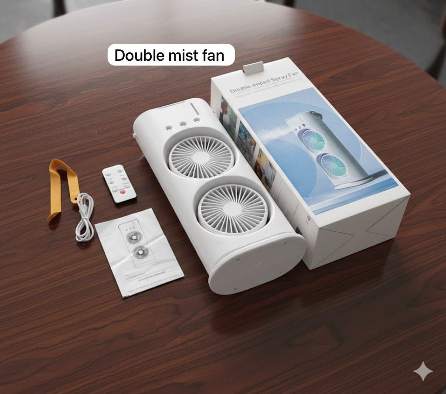 Image of GadgetKart 600 L Room /Personal Air Cooler (White, Double Fan RGB Mist Cooler)