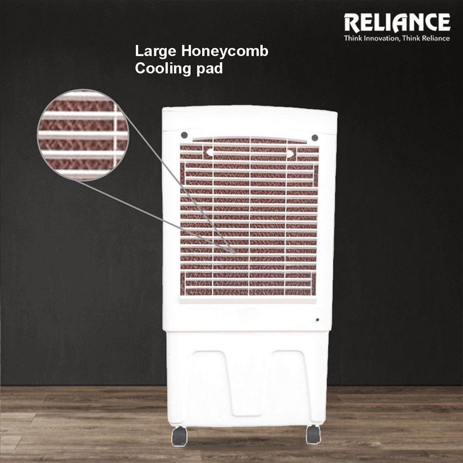 Image of Reliance 95 L Desert Air Cooler (White & Grey, RV95MD-HC Mega 95 L)