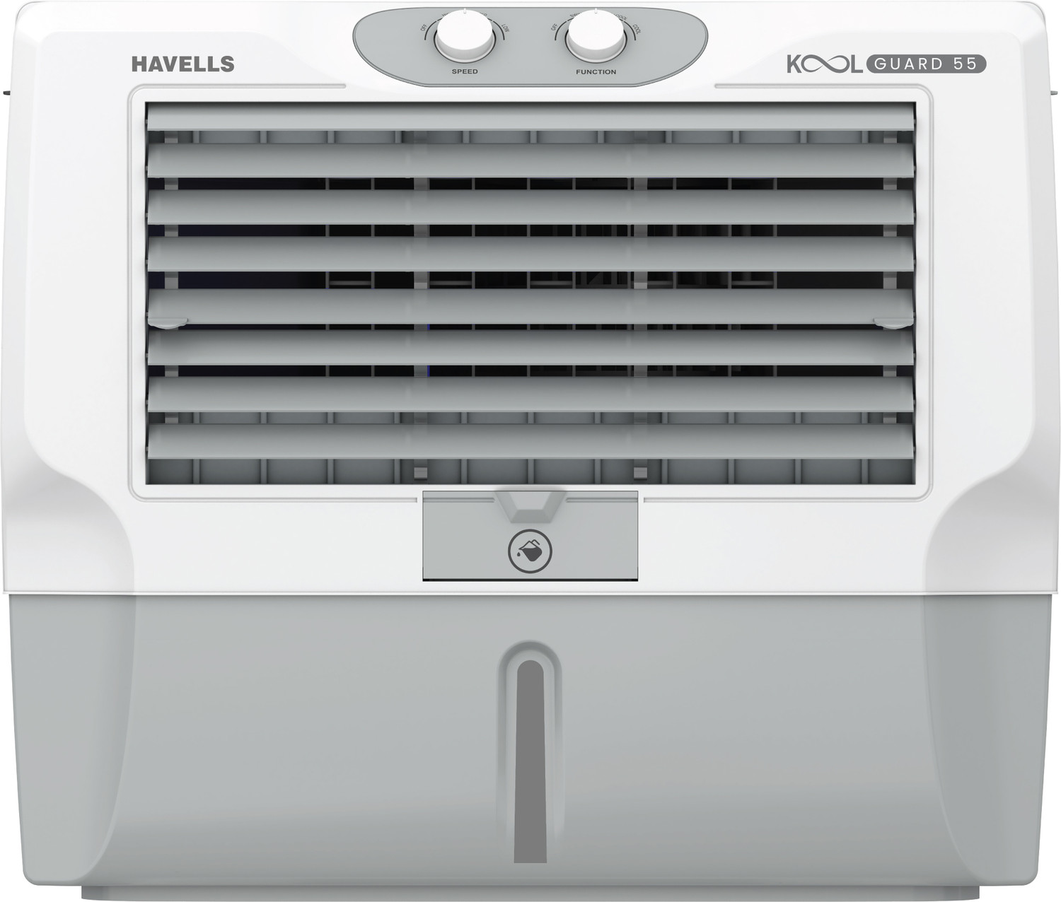Image of HAVELLS 40 L Tower Air Cooler (Black and Grey, Zurii 40 With Remote Digital Tower Cooler)