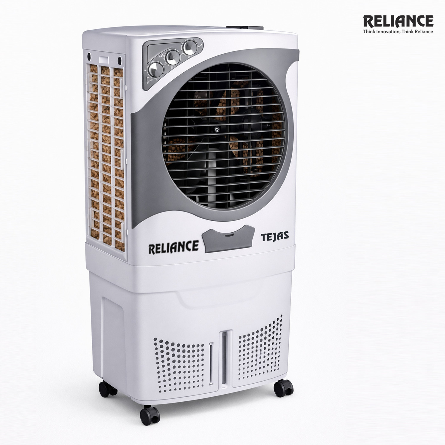 Image of Reliance 95 L Desert Air Cooler (White & Grey, RV95TD-HC Tejas 95 L)