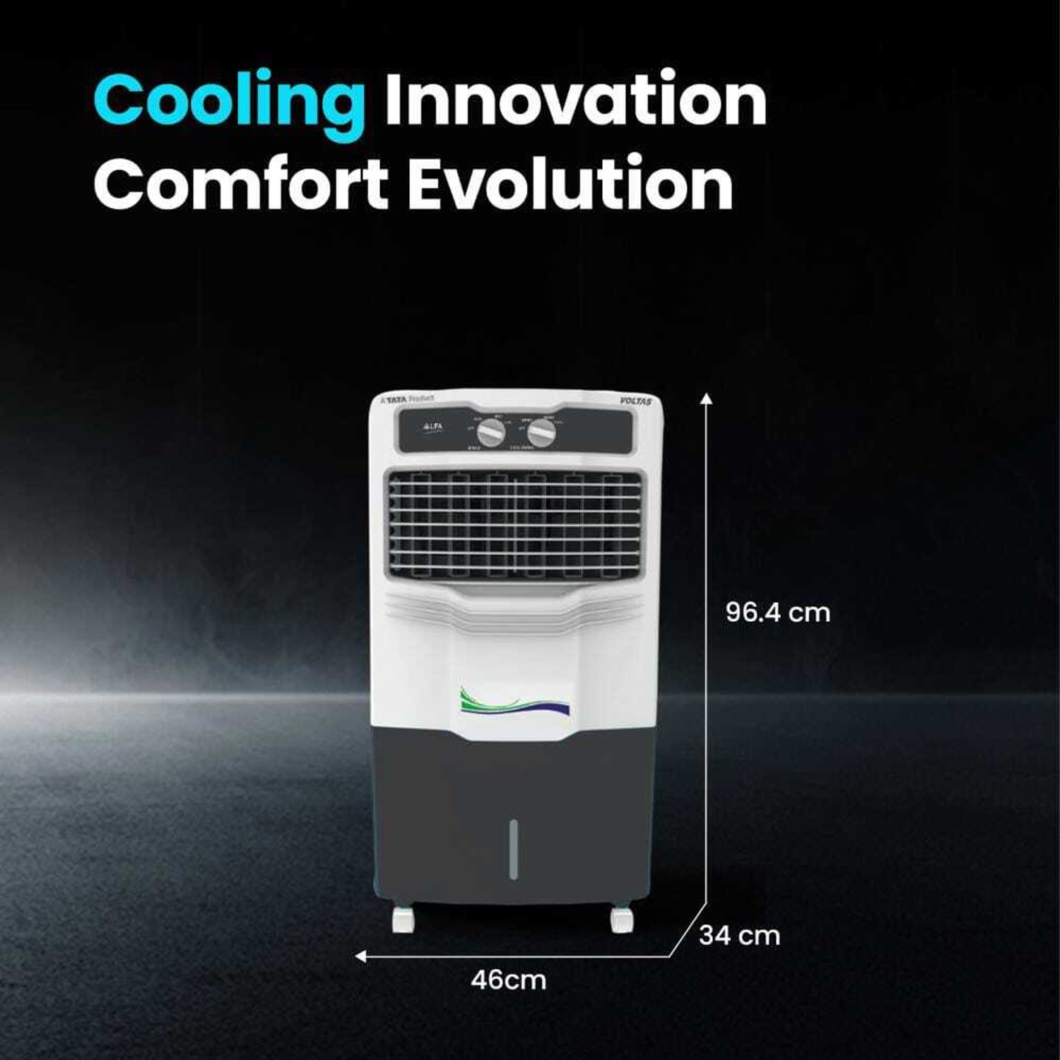 Image of Voltas 45 L Room /Personal Air Cooler (White, ALFA 45)
