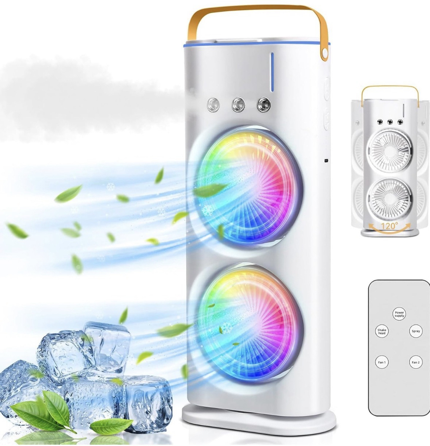 Image of VariyaStore 3.99 L Room /Personal Air Cooler (White, 3D Air Cooler Fan)