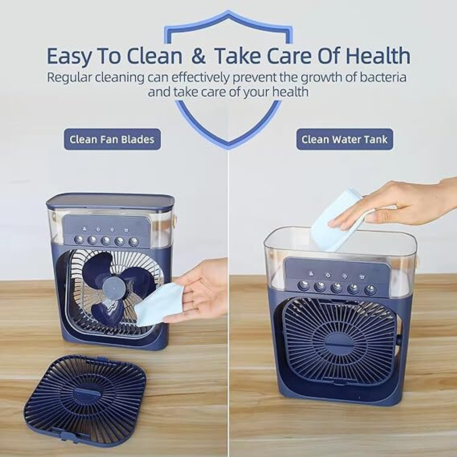 Image of Mketan 3.99 L Room /Personal Air Cooler (Blue, Mini Air Cooler)