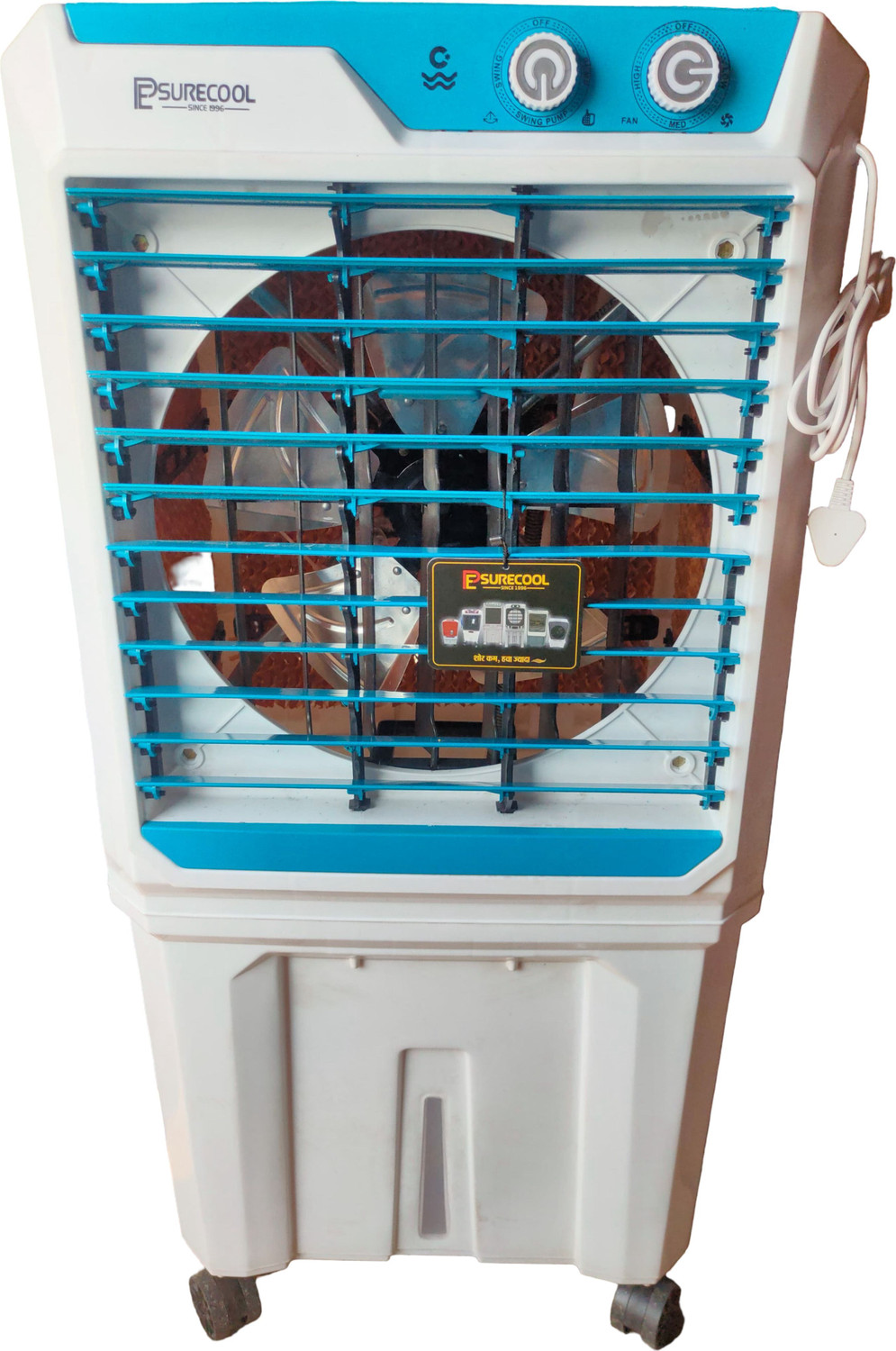 Image of Summercool Cool 95 L Tower Air Cooler (Grey, IVAAN 95L)