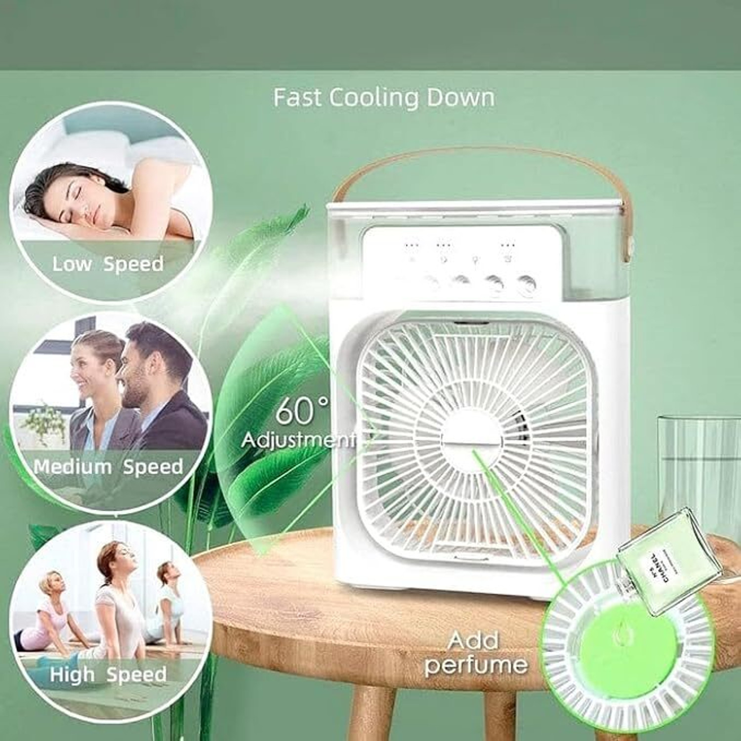 Image of Pikypoky 6 L Room /Personal Air Cooler (White, Mini AC)