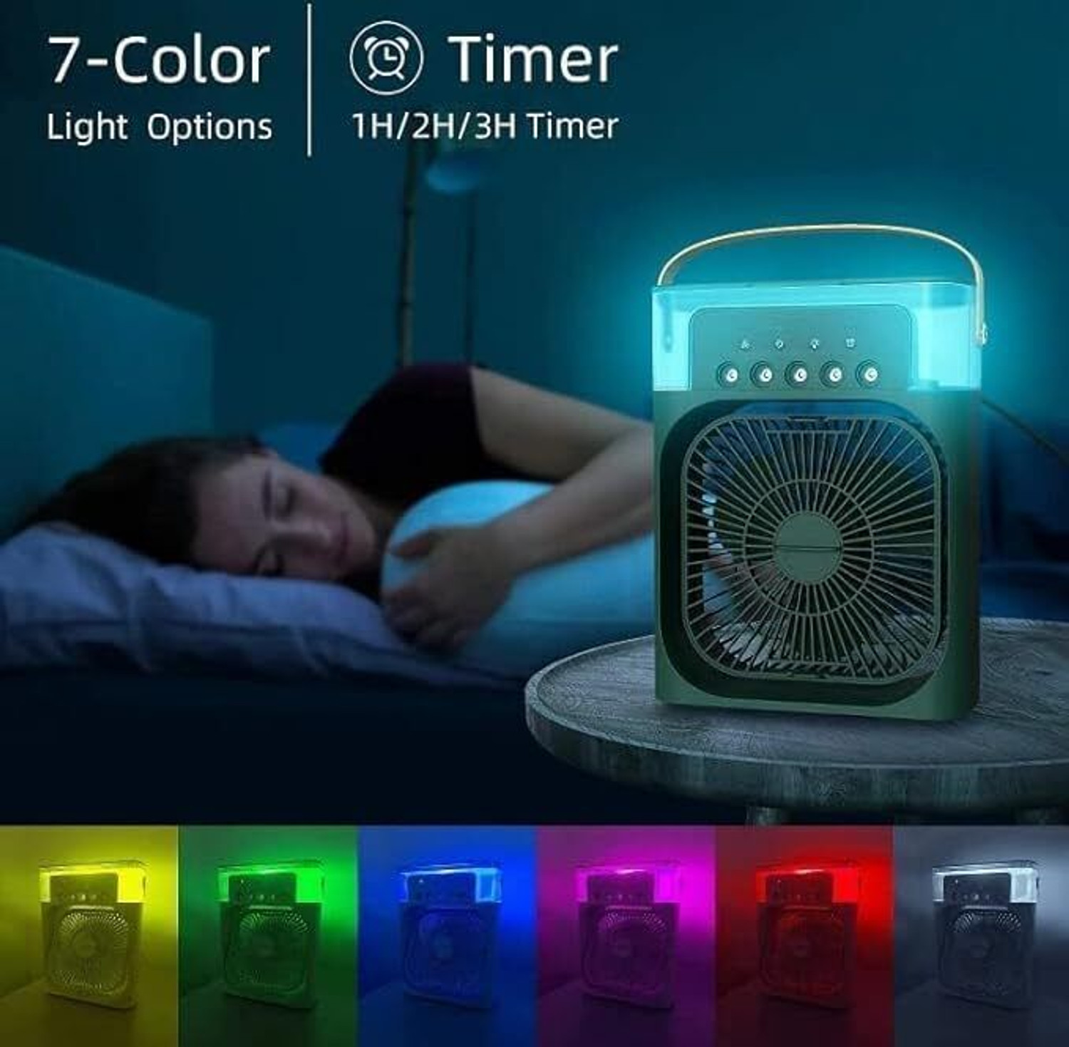 Image of vivaglo 3.99 L Room /Personal Air Cooler (Multicolor, Portable Cool Breeze Mini Air Cooler)