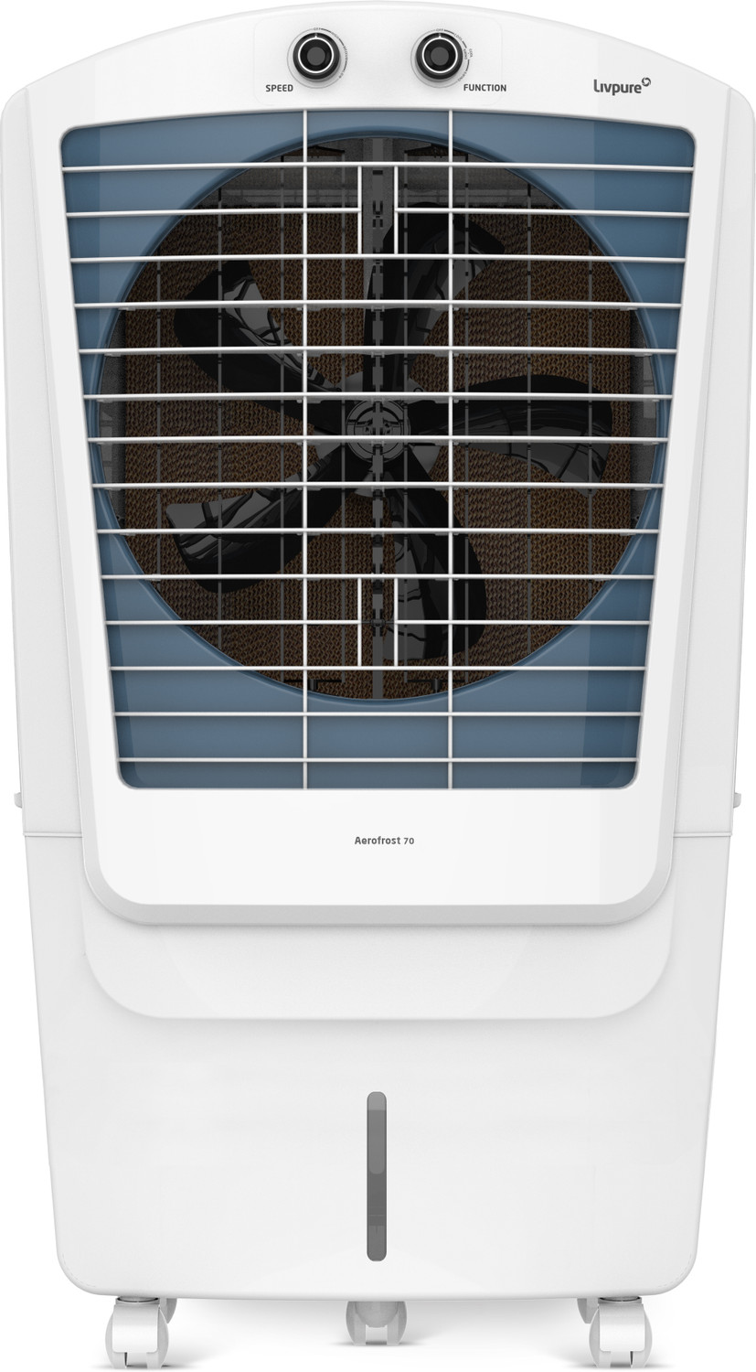Image of Frostline 70 L Desert Air Cooler (White, Desert Air Cooler for Larger Room Big Ice Chamber High-Speed Cooling | AirC 33)
