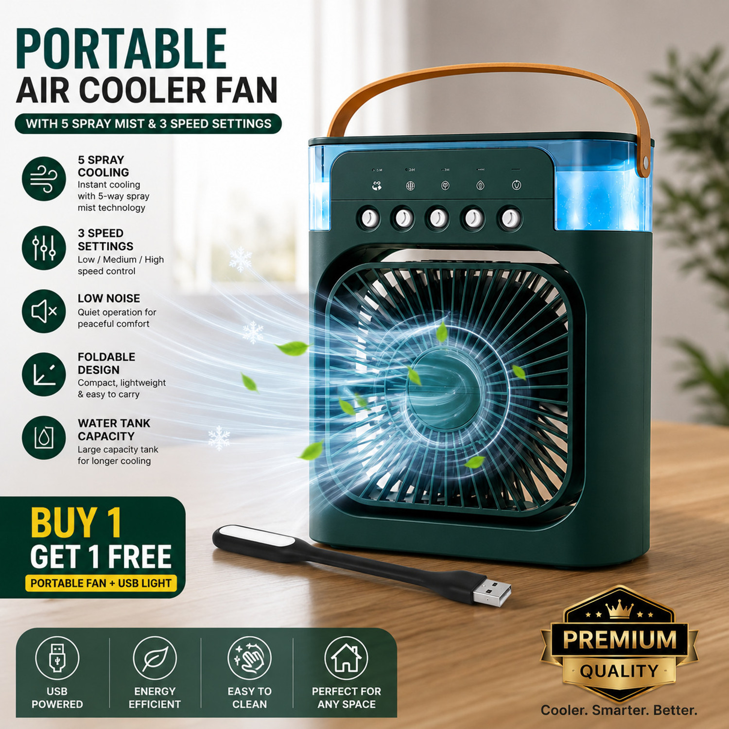 Image of ikia 90 L Room /Personal Air Cooler (Purple, Ikiapro)