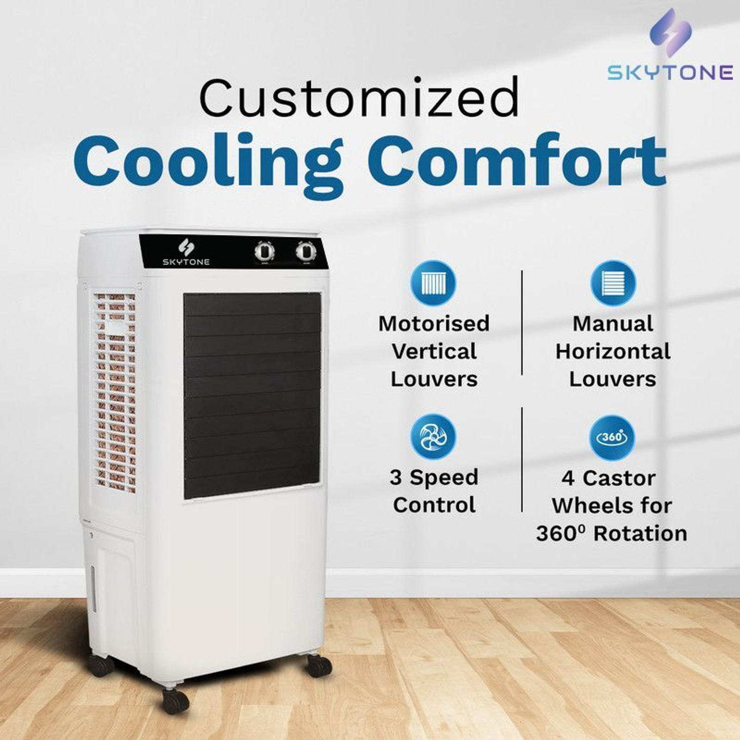Image of SKYTONE 20 L Room /Personal Air Cooler (White, SKY Air-X20L)