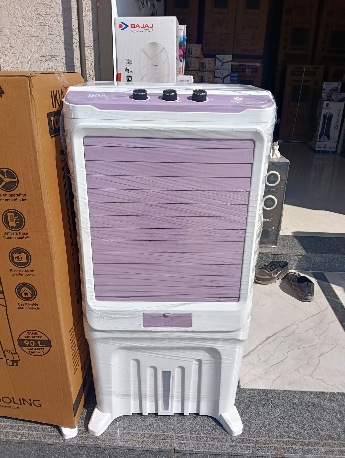 Image of ikia 90 L Room /Personal Air Cooler (Purple, Ikiapro)