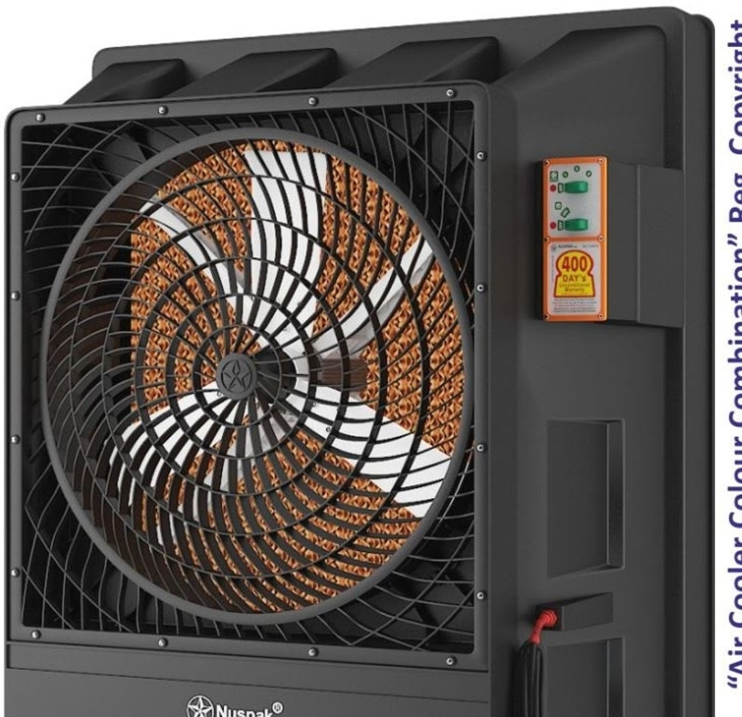 Image of BURLY 90 L Desert Air Cooler (Gray Color, BLDC)
