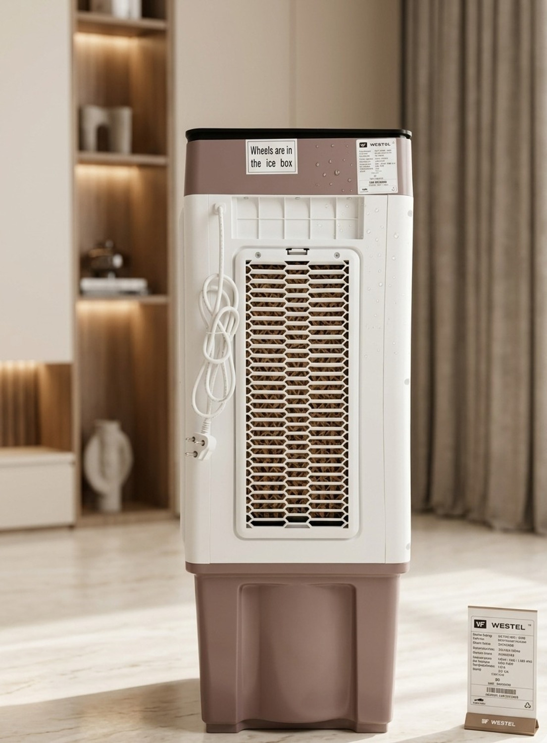 Image of Voltexa 50 L Room /Personal Air Cooler (Brown, CoolBreeze 14-Inch High Airflow Personal Air Cooler)