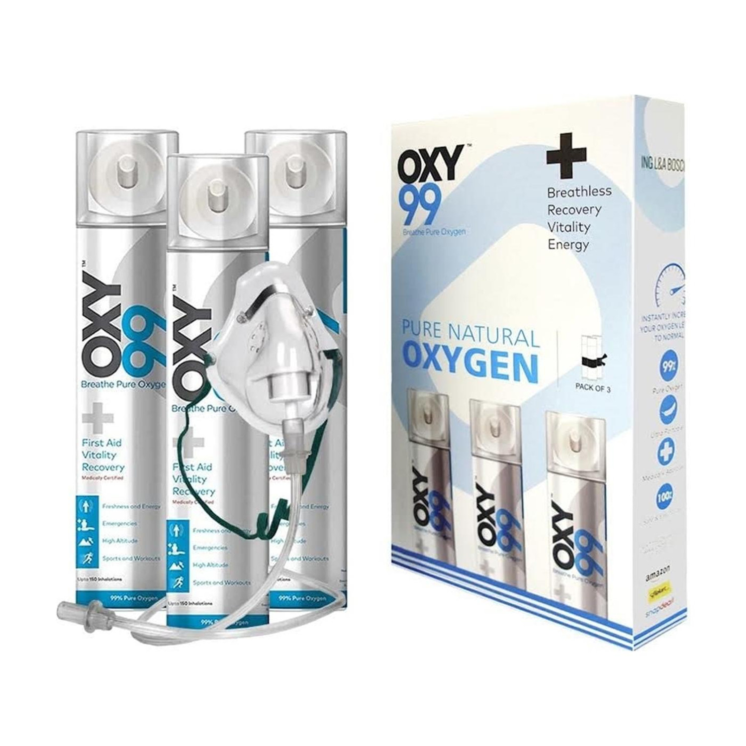 Image of OXY99 portable oxygen 1 can Oxygen Cylinder