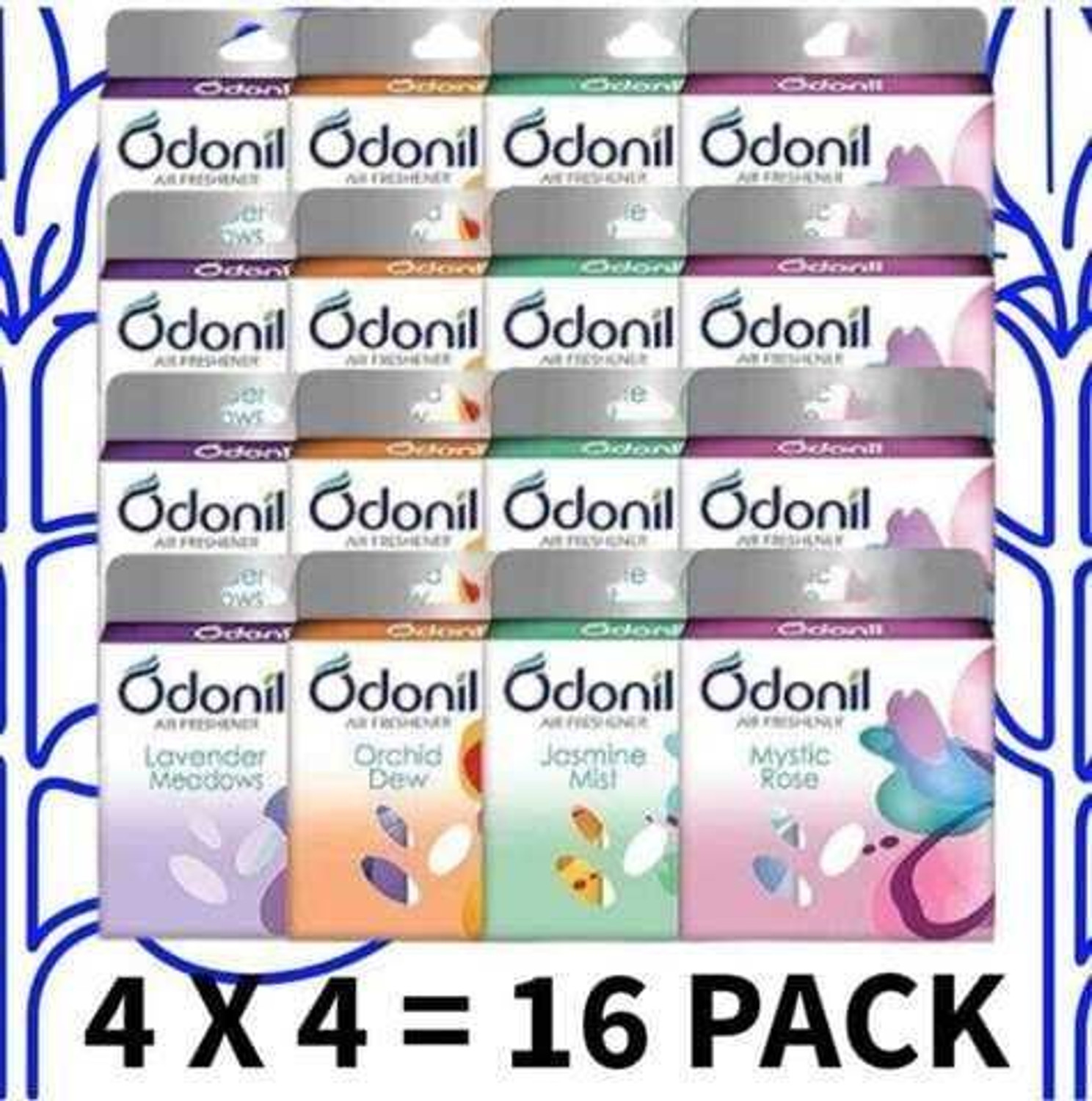 Image of Odonil Mixed Fragrance Blocks mystic rose (4 x 50 ml)