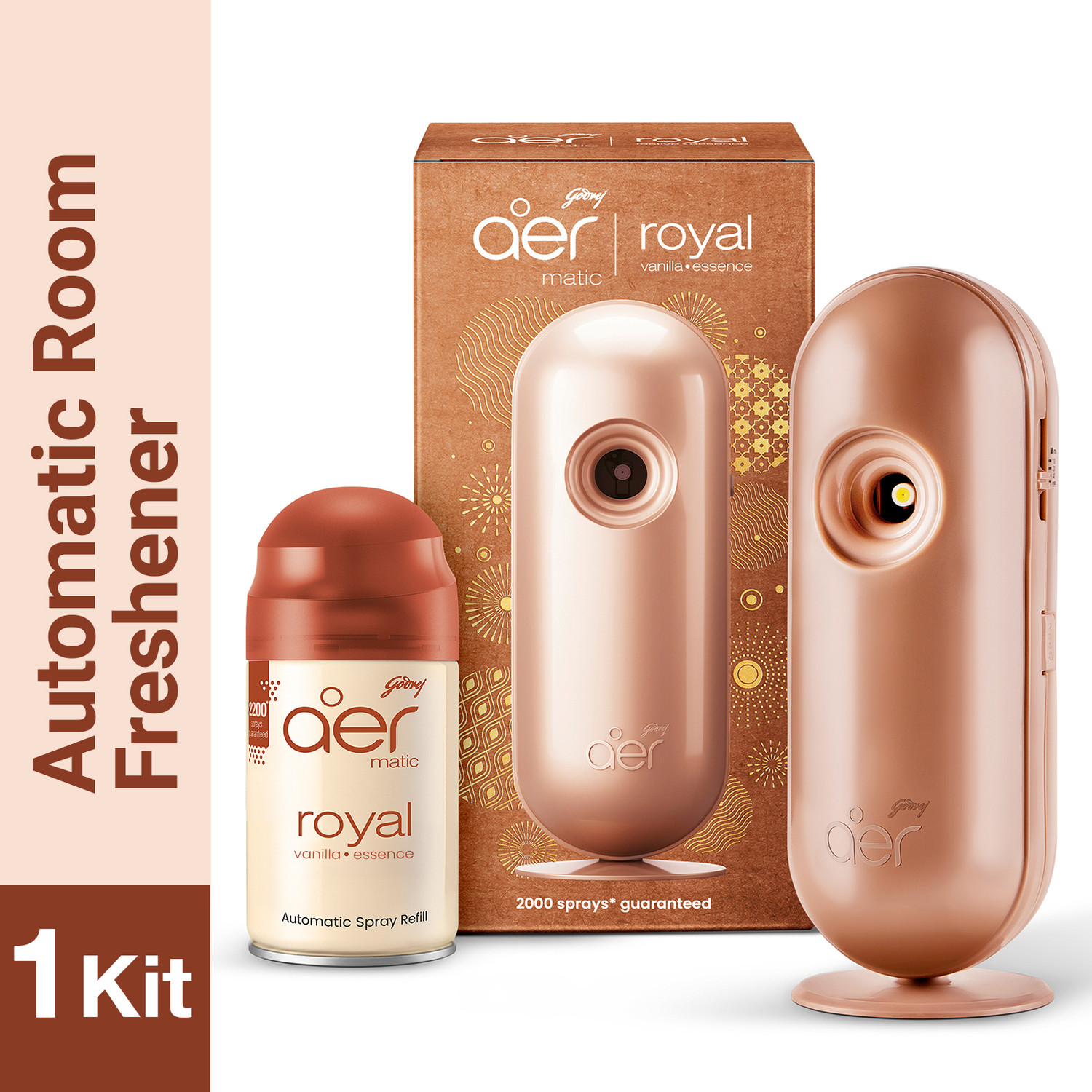 Image of Godrej Aer PETAL, PASSION, ALIVE, PASSION Car Freshener Automatic Spray Aer Matic Refill - PETAL, PASSION, ALIVE, PASSION. (900 ml)