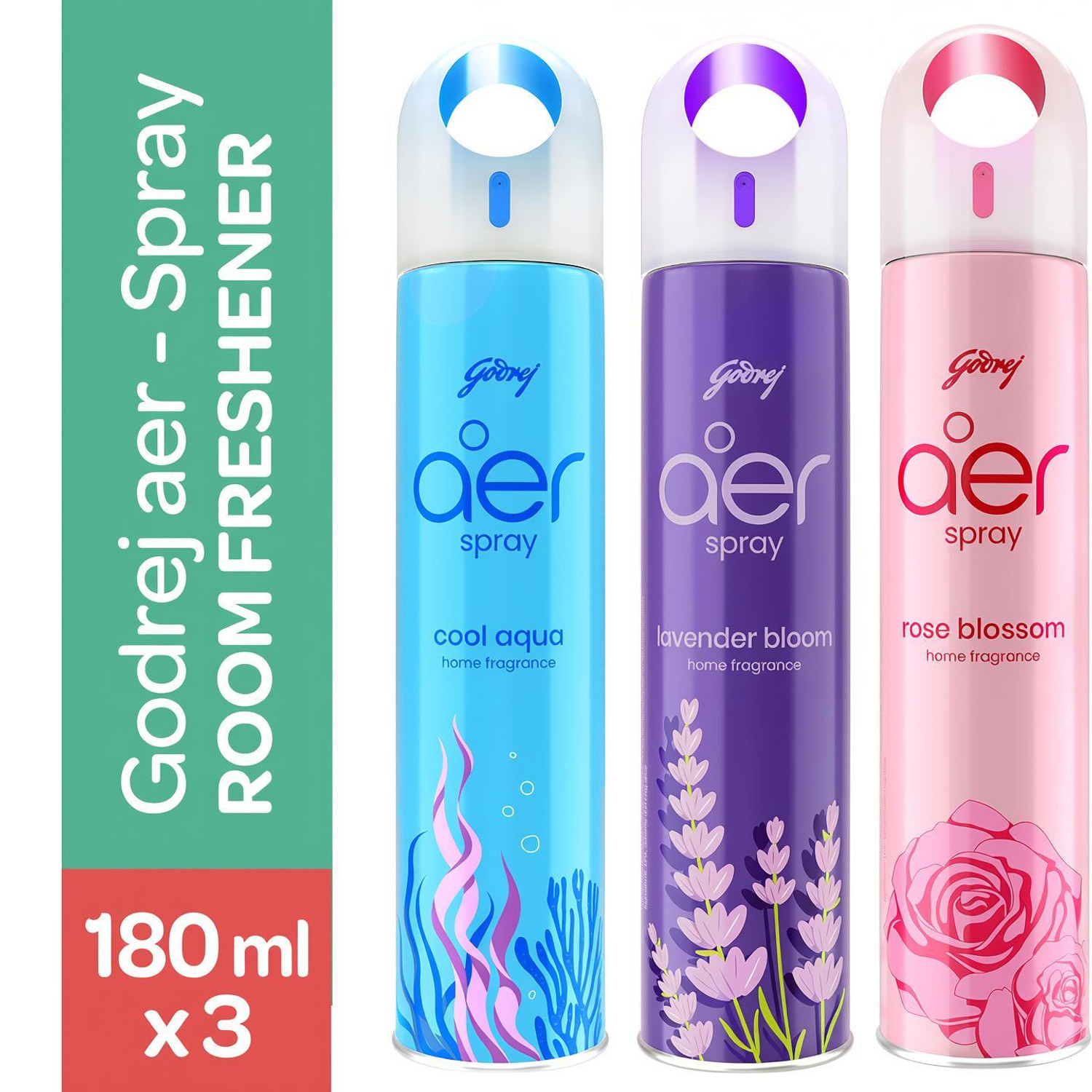 Godrej Aer Cool Aqua Lavender Rose Air Freshener - Image 6