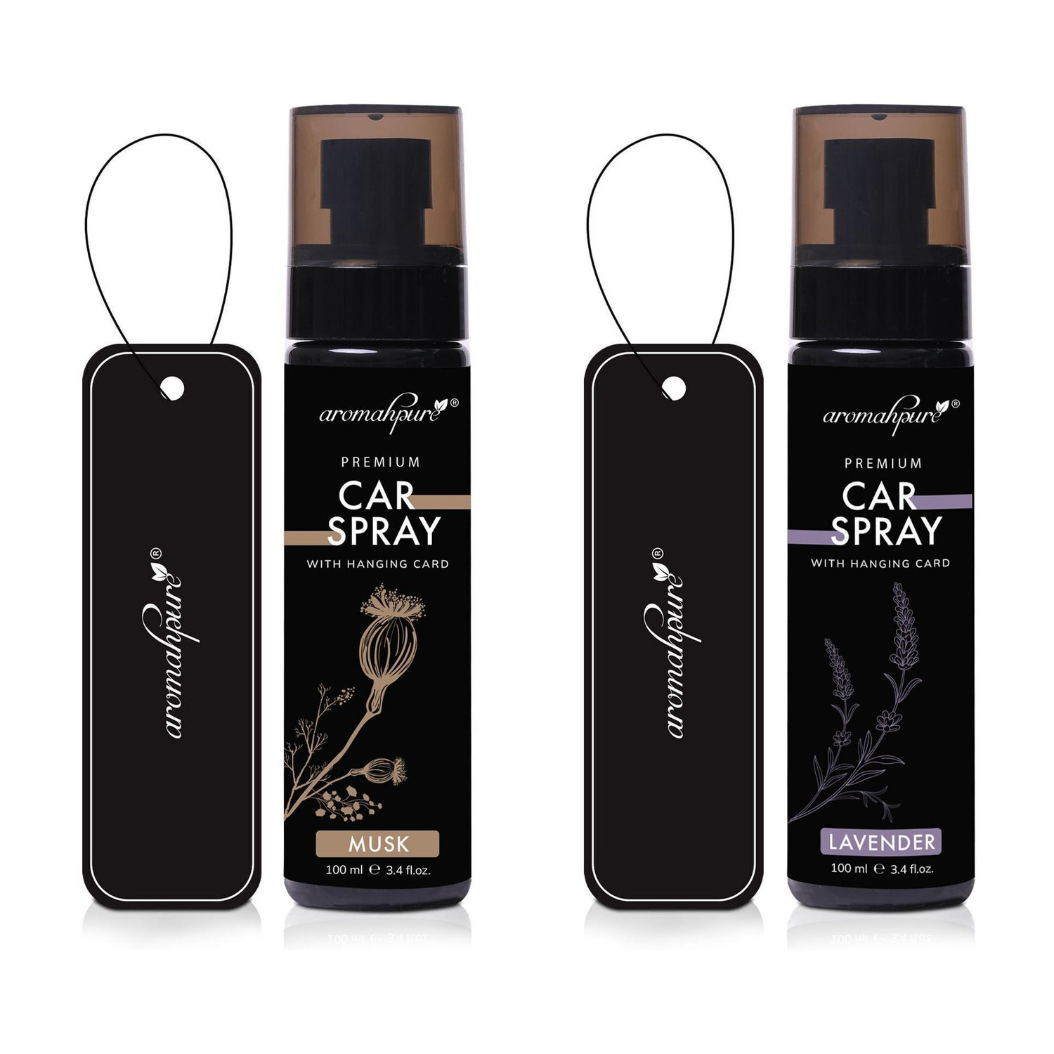 Image of Aromahpure Lemon Car Freshener Diffuser Gel Wink Hanging Perfume|Pack of 3| Long-Lasting Up to 30 Days (22.5 ml)