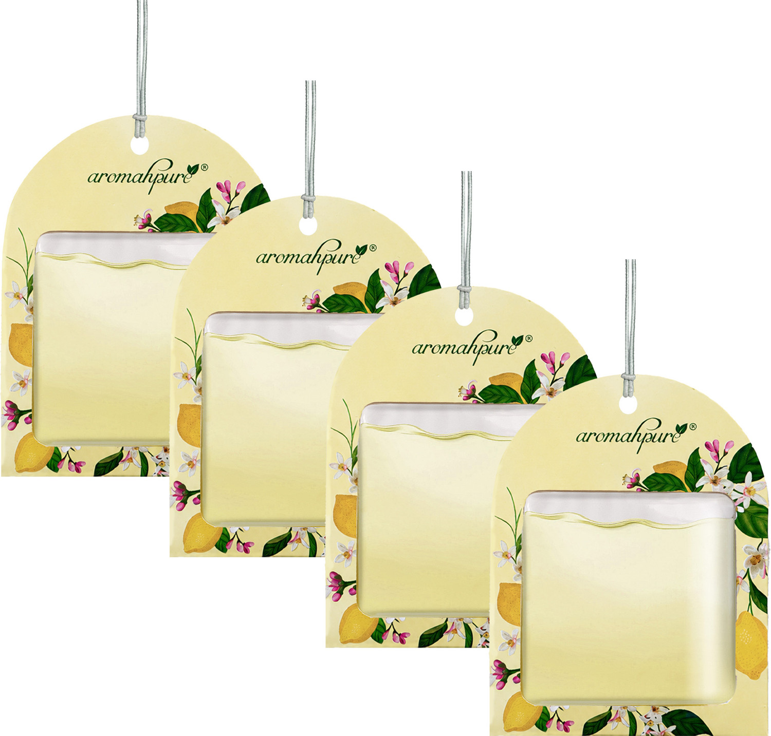 Image of Aromahpure Ocean Car Freshener Diffuser Gel Wink Hanging Perfume|Pack of 3| Long-Lasting Up to 30 Days (22.5 ml)