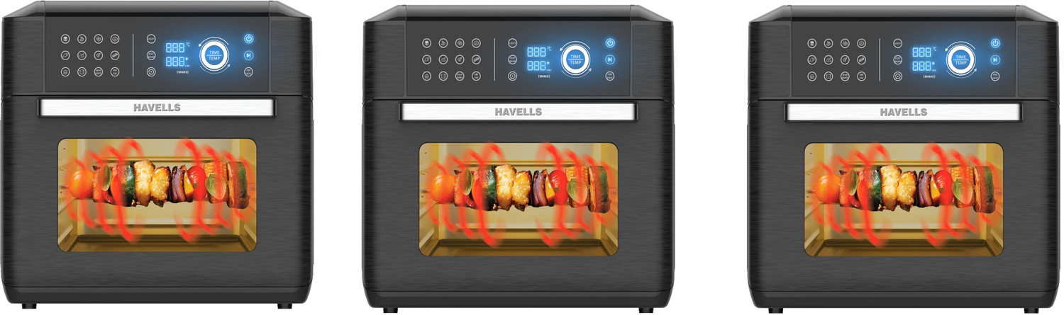 HAVELLS AWANZA AIR-OVEN,(PACK OF 3),Black Air Fryer