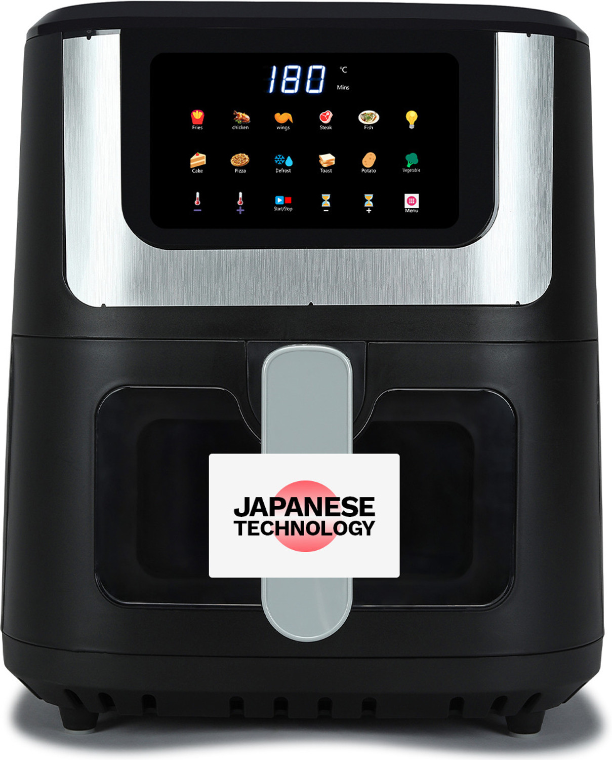 Image of Jaipan JAF1800 Manual Black Air Fryer (3.2 L)