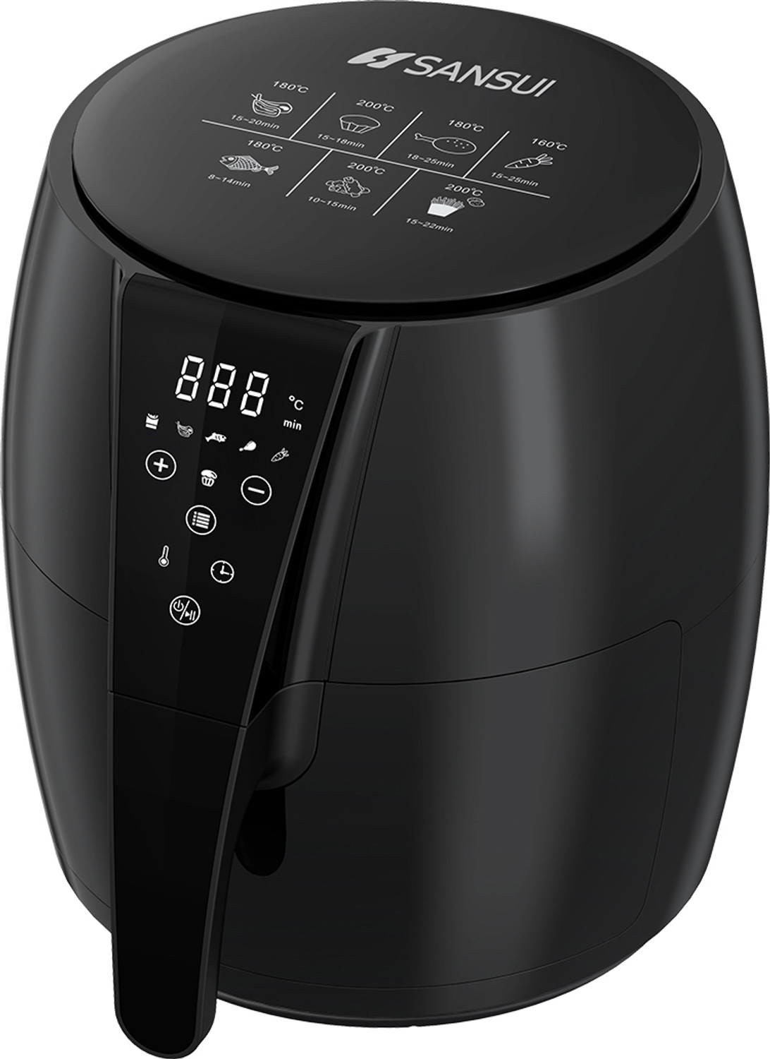 Image of Jaipan JAF1800 Manual Black Air Fryer (3.2 L)