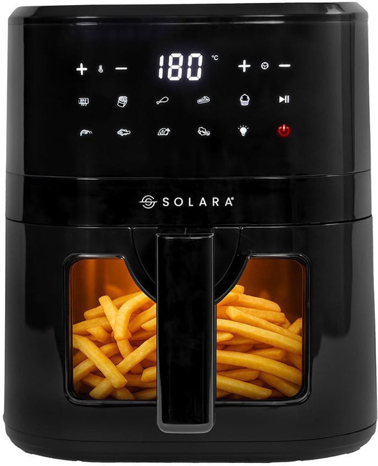 Solara Air Fryer 4.5L with See Through Window, 10 Preset Menus, 360 High Speed Air Circulation, Air Fryer Price in India - Buy Solara Air Fryer 4.5L with See Through Window, 10 Preset Menus, 360 High Speed Air Circulation, Air Fryer online at Flipkart.com