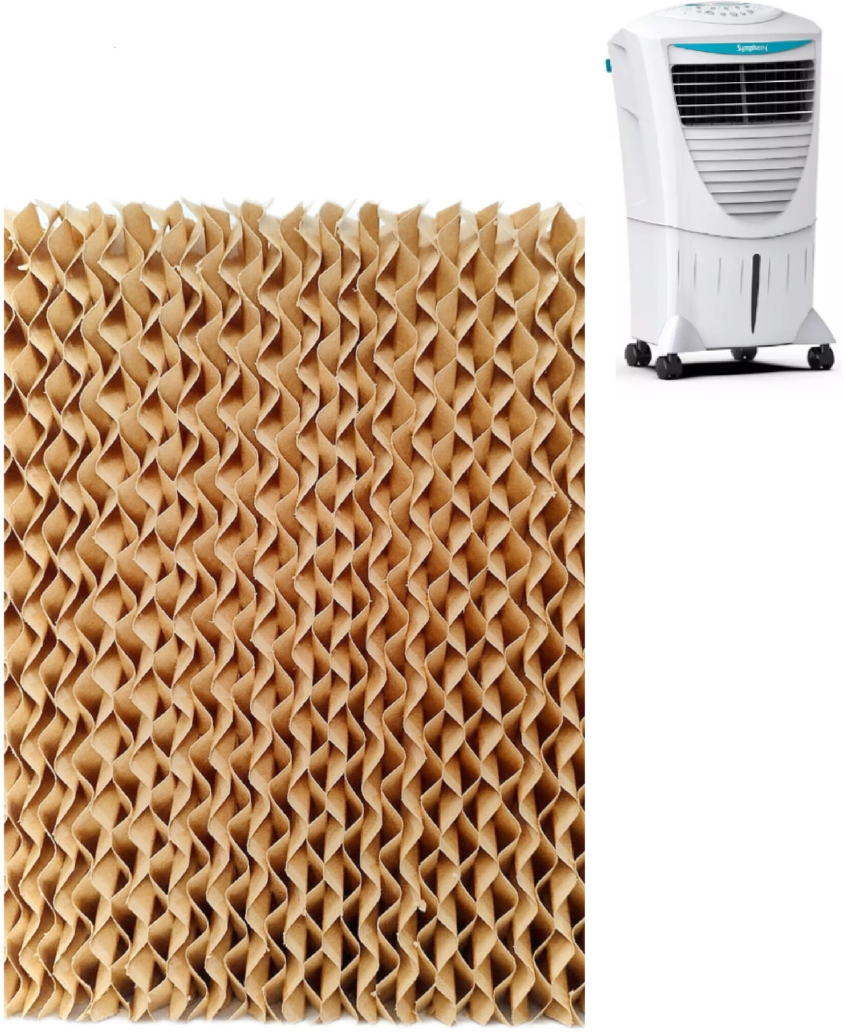 Image of Havai Honeycomb Pad - Back - for Kenstar Glam 50R Tower Cooler Air Purifier Filter (ULPA Filter)