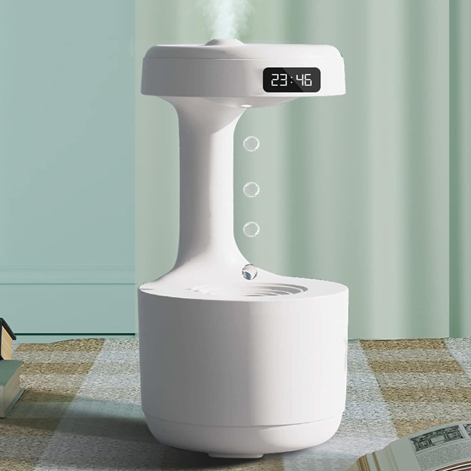 WunderVoX Cool Mist Humidifiers Anti-Gravity Water Droplet, Portable Room Air Purifier