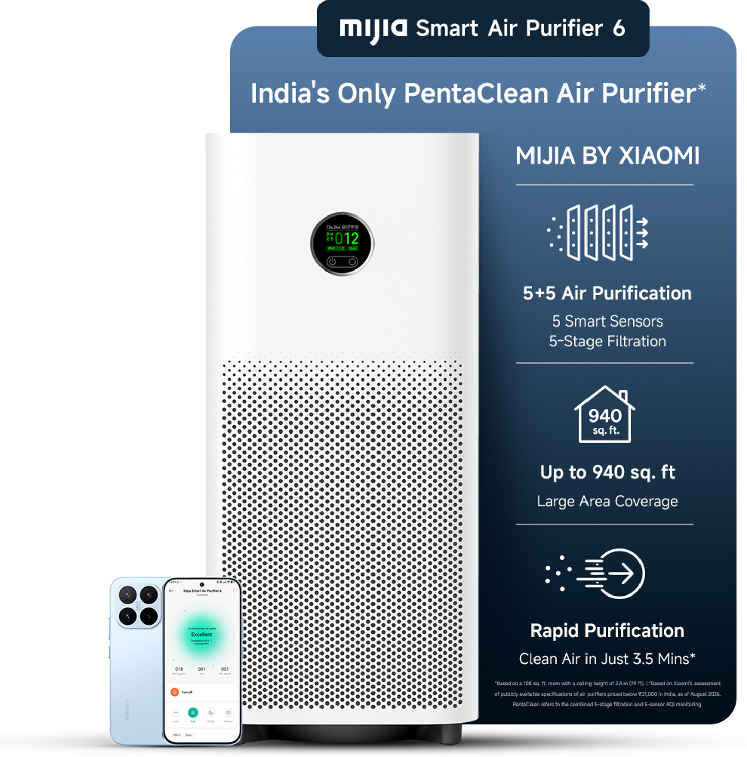 Mijia by Xiaomi Mijia Smart Air Purifier 6 - Image 1