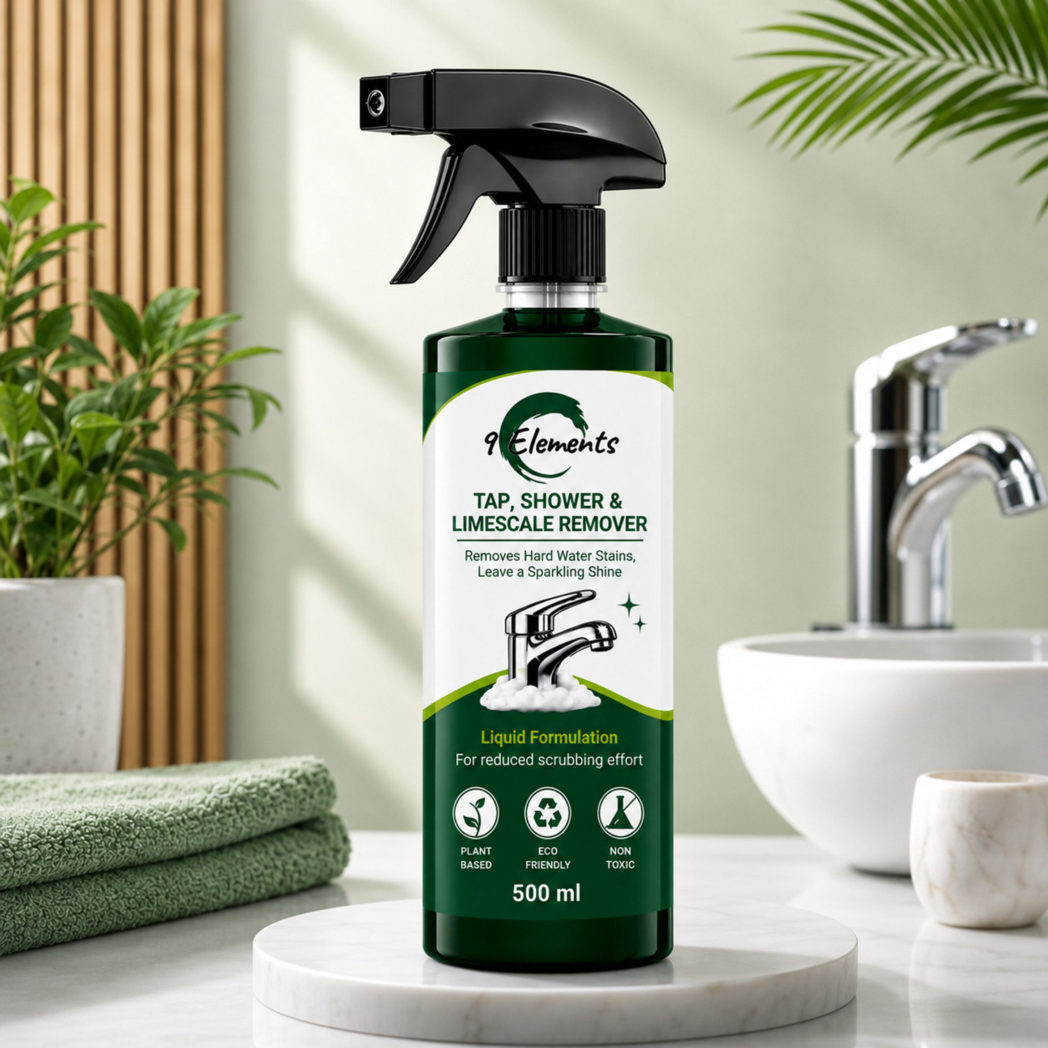 9 ELEMENTS Foaming Limescale Remover 500ml - Image 6