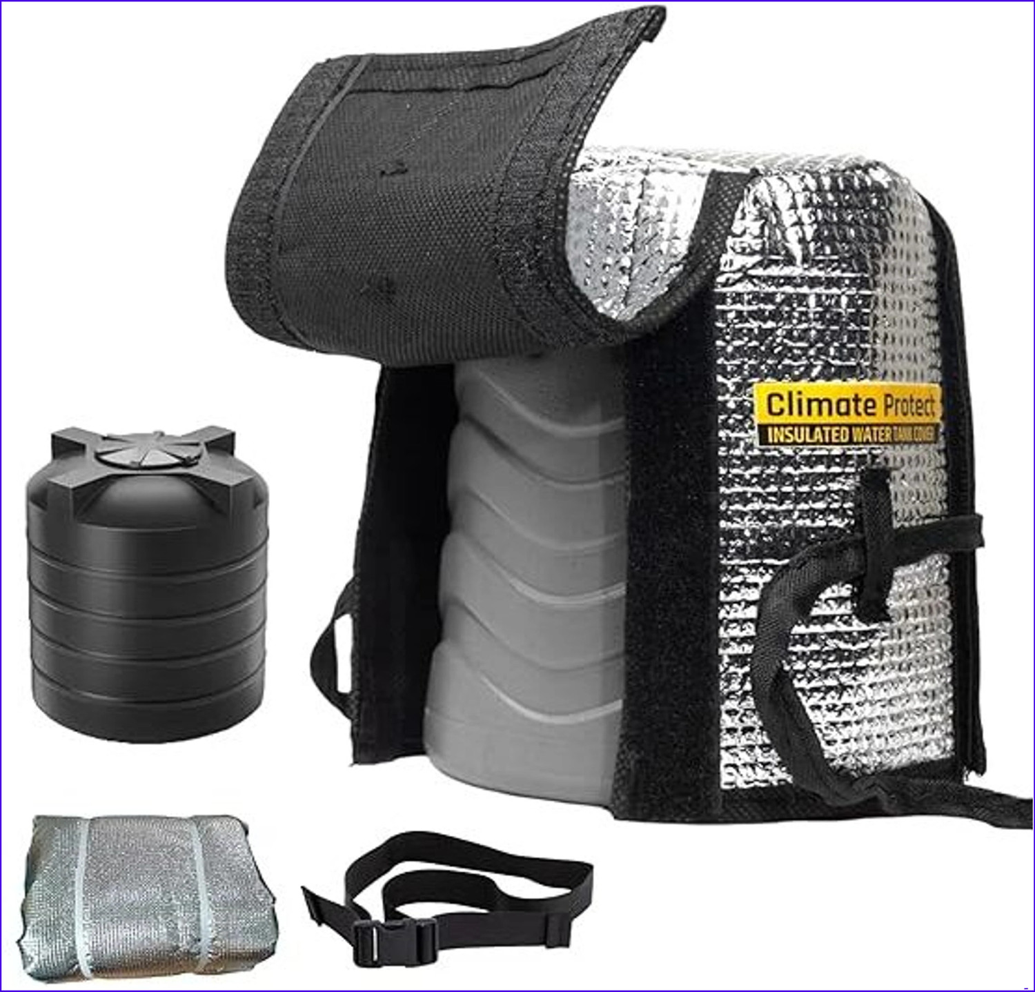 Image of Aquaarmour Water Tank Cover (Width: 50 cm, Silver)