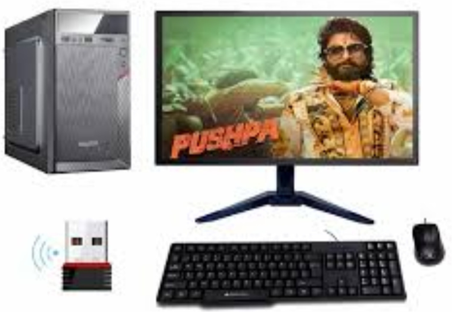 Image of iglimmer 5050 Core i7 (16 GB DDR4 /512 GB SSD /Windows 11 Home /0 Inch Screen /DELL REFURBISHED I7 DESKTOP) with MS Office (Black, 40 cm x 45 cm x 36 cm, 6 kg)