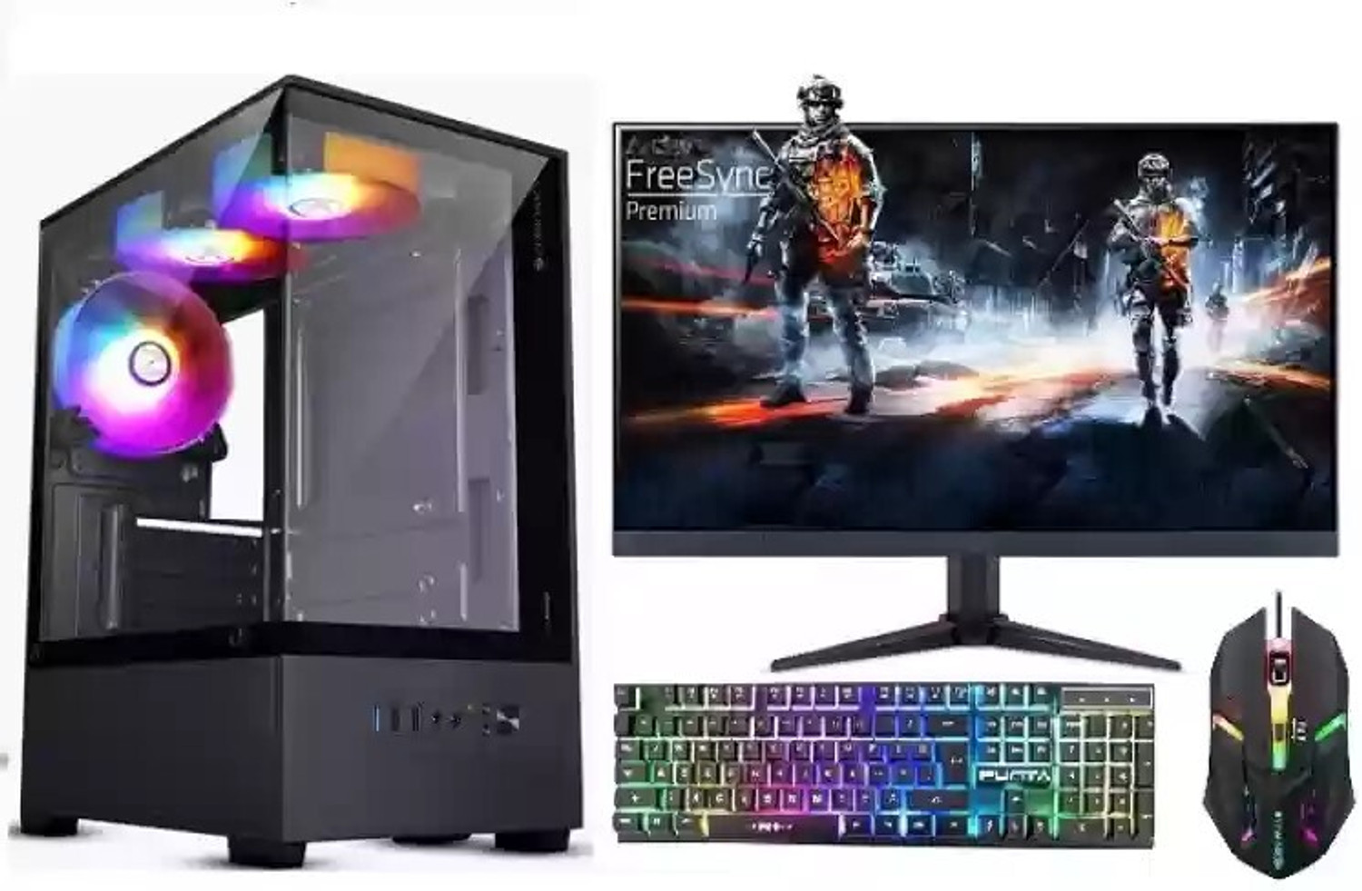 Image of iglimmer 5050 Core i7 (16 GB DDR4 /512 GB SSD /Windows 11 Home /0 Inch Screen /DELL REFURBISHED I7 DESKTOP) with MS Office (Black, 40 cm x 45 cm x 36 cm, 6 kg)