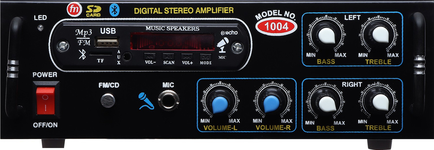 Image of GADGET DEALS 1004 BLUETOOTH USB AUX 100 W AV Control Amplifier (Black)
