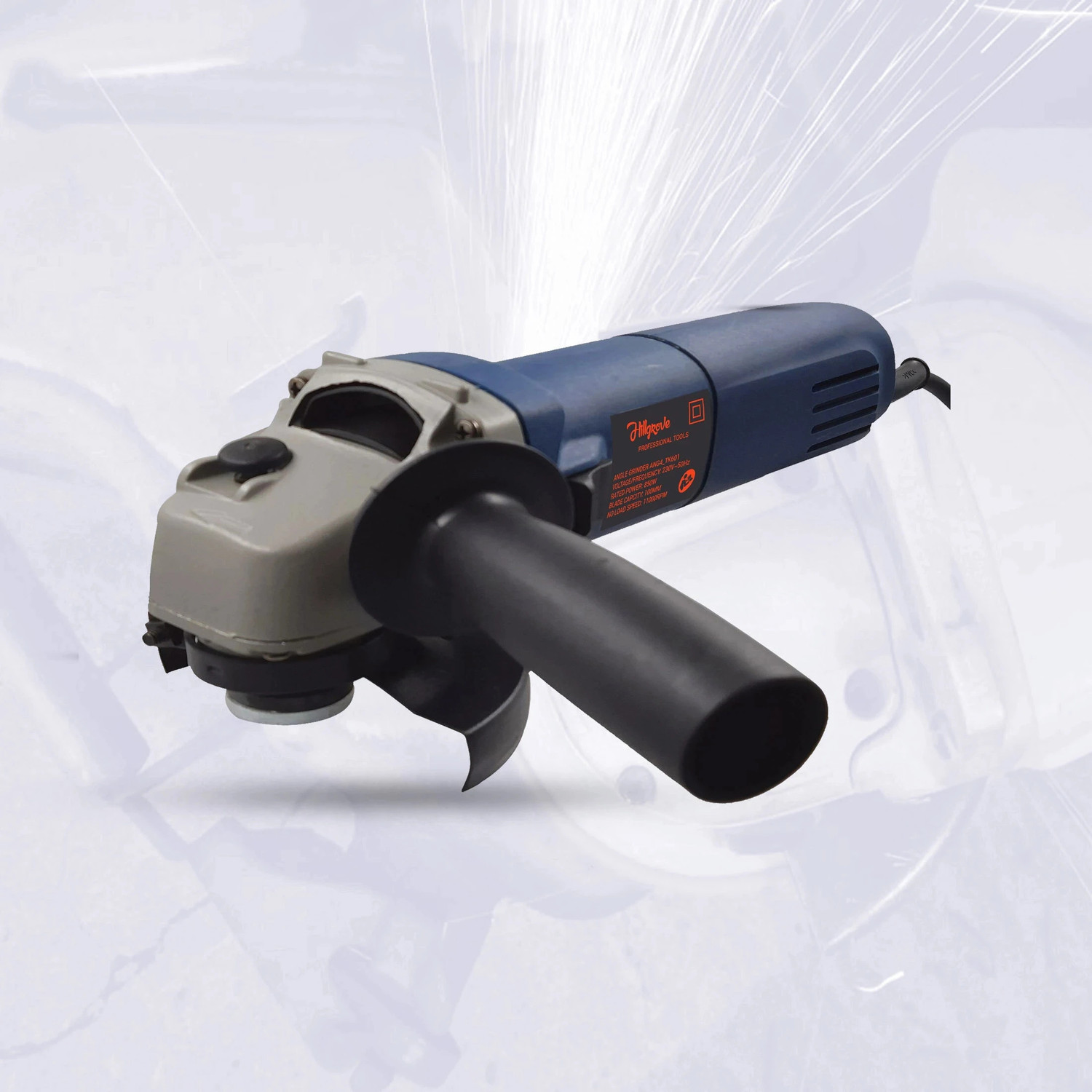 Image of RanPra Long handle Redhorse Heavy duty --125 mm 980watt Angle Grinder (100 mm Wheel Diameter)