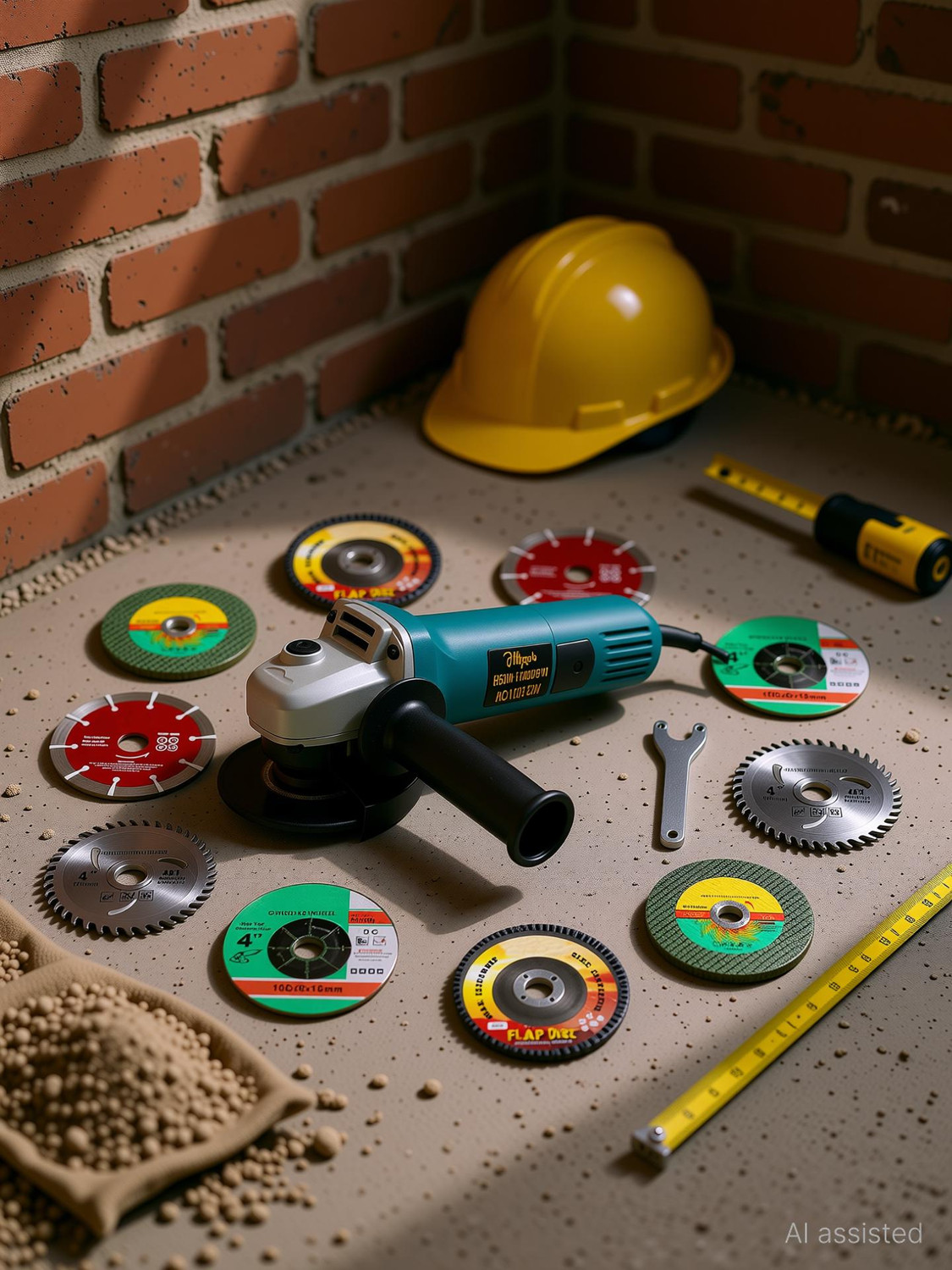 Image of RanPra COMBO OF ANGLE GRINDER & 7KG DEMOLITION BREAKER & MARBLE CUTTER Angle Grinder (10 mm Wheel Diameter)