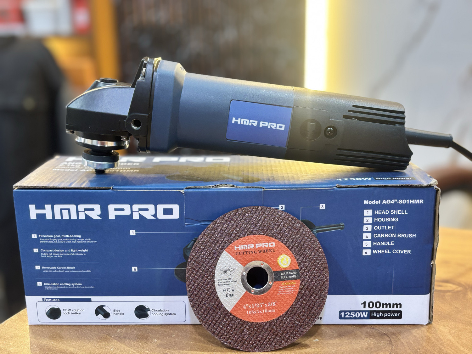 Image of HIKOKI PDA100MS7Z Angle Grinder (100 mm Wheel Diameter)