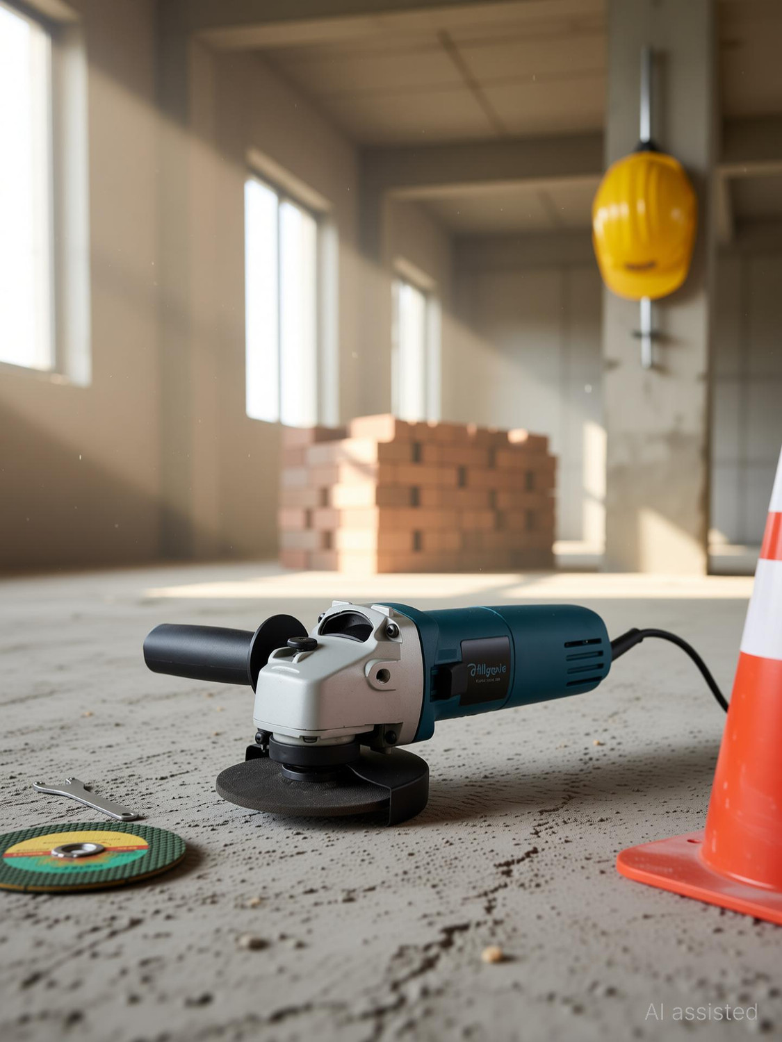 Image of RanPra COMBO OF ANGLE GRINDER & 7KG DEMOLITION BREAKER & MARBLE CUTTER Angle Grinder (10 mm Wheel Diameter)