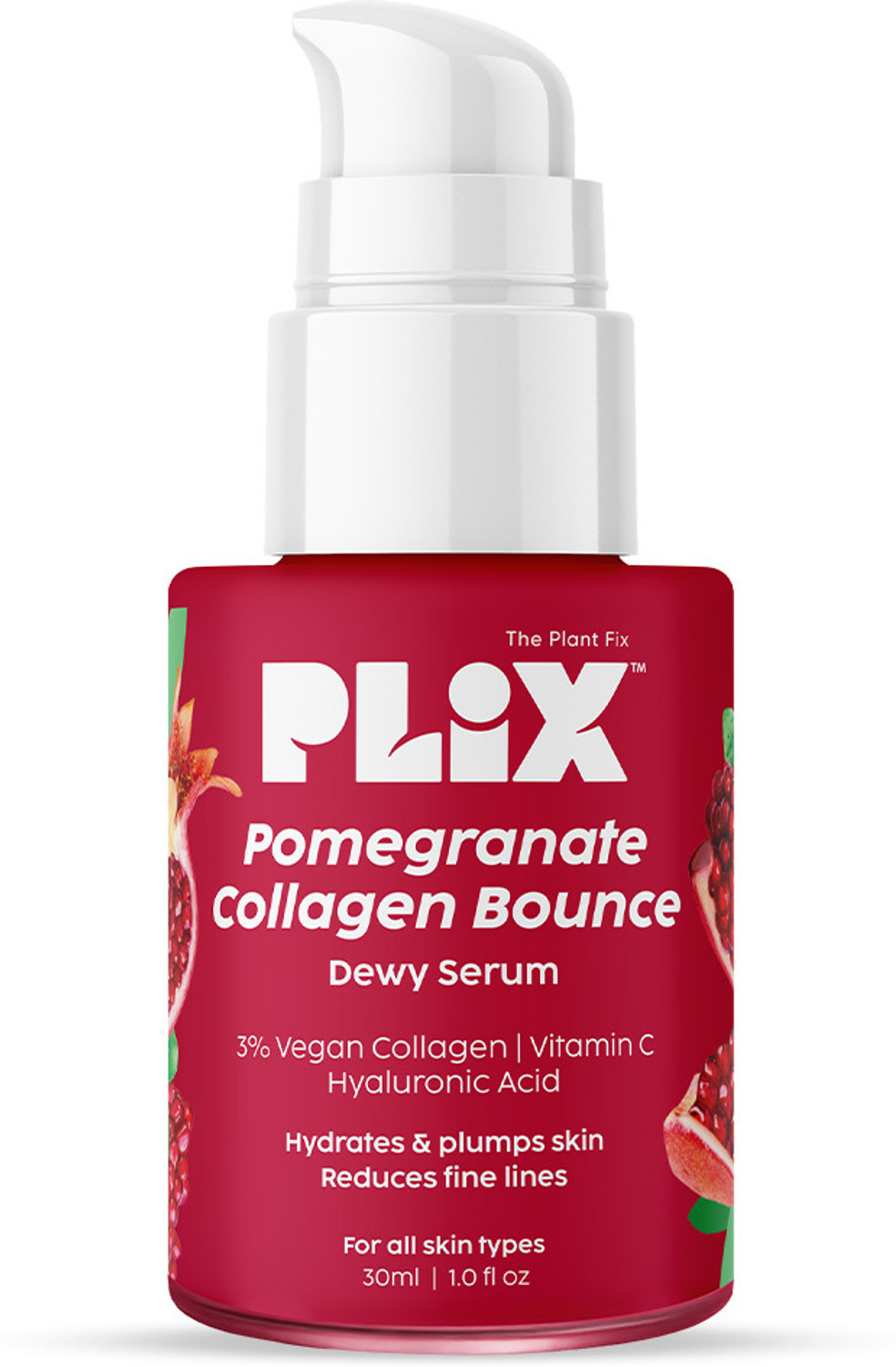 The Plant Fix Plix Pomegranate Collagen Serum 30ml - Image 1