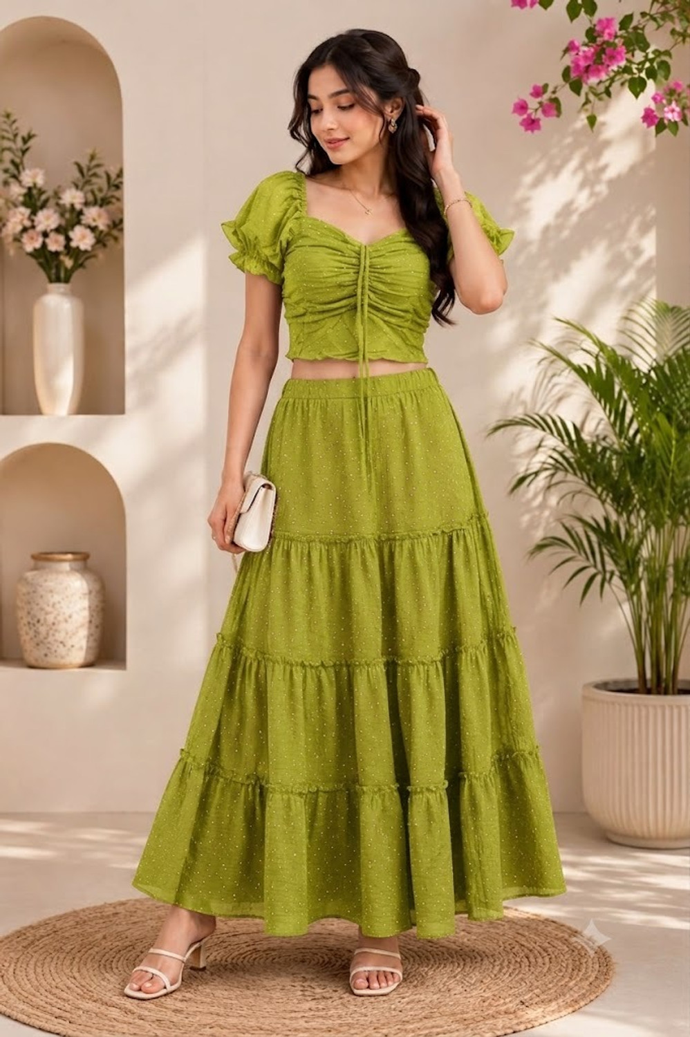 Martha Fashion Top Skirt Co-ords Set - Image 1