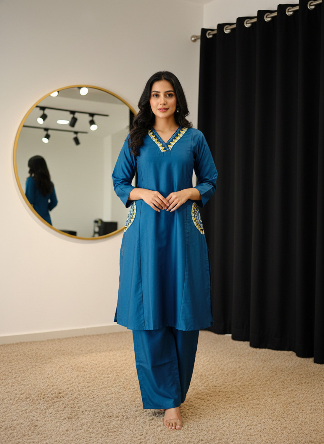 Image of Happy Design Tunic Palazzos Co-ords Set
