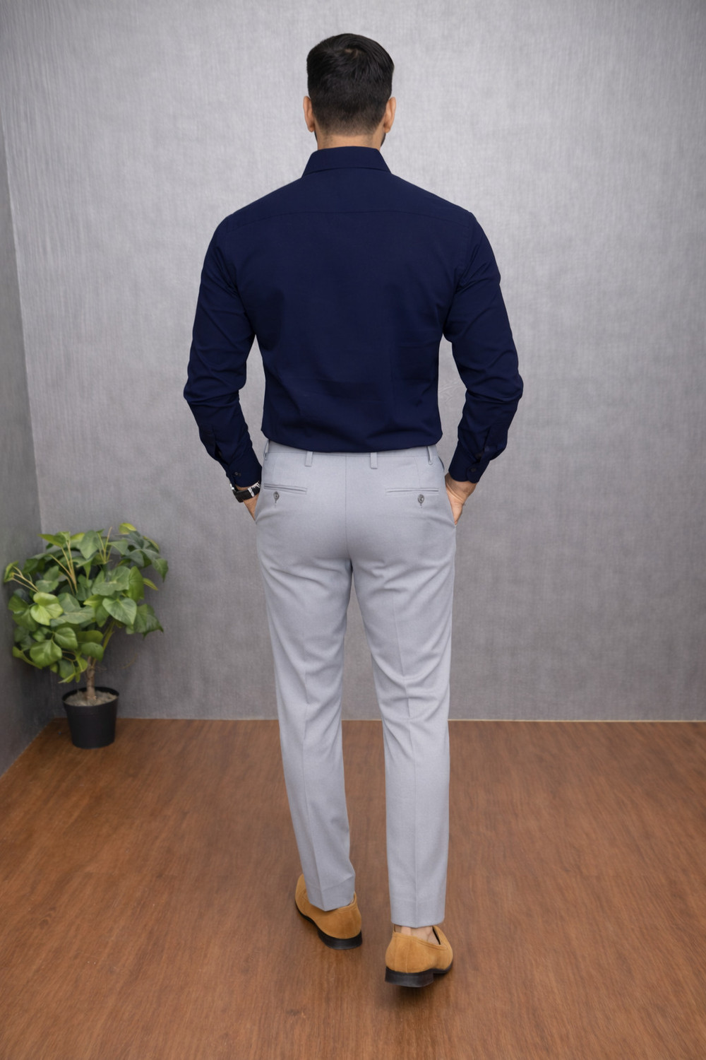 Image of VUONFAB Men Cotton Blend Shirt Pant Set