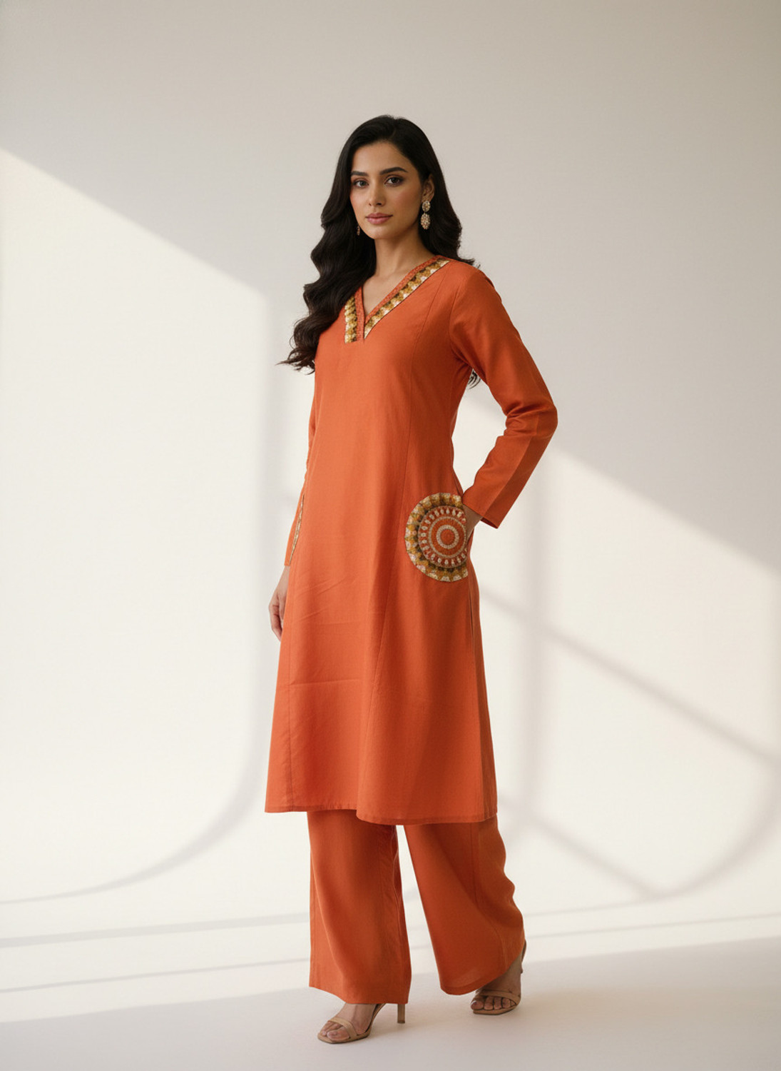 Image of Happy Design Tunic Palazzos Co-ords Set