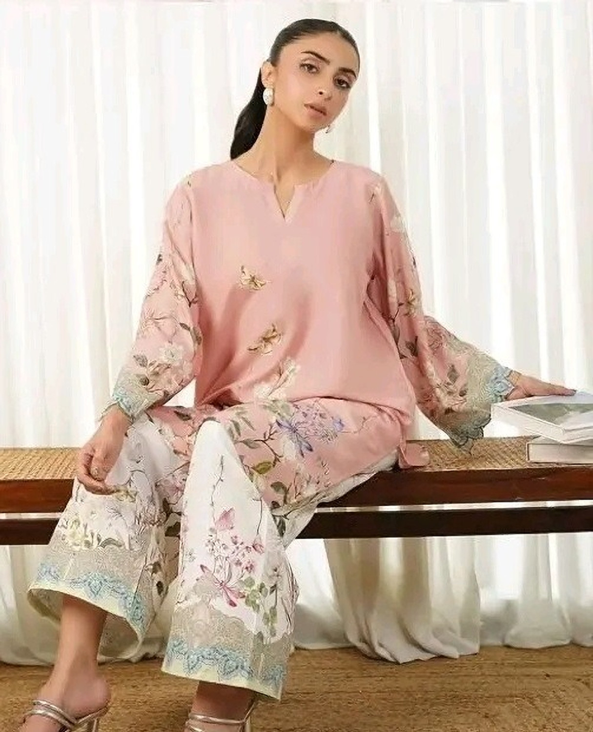 Image of Klosia Women Viscose Rayon Kurta Pant Dupatta Set