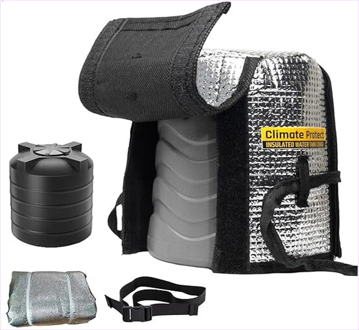Image of Aquaarmour Water Tank Cover (Width: 50 cm, Silver)