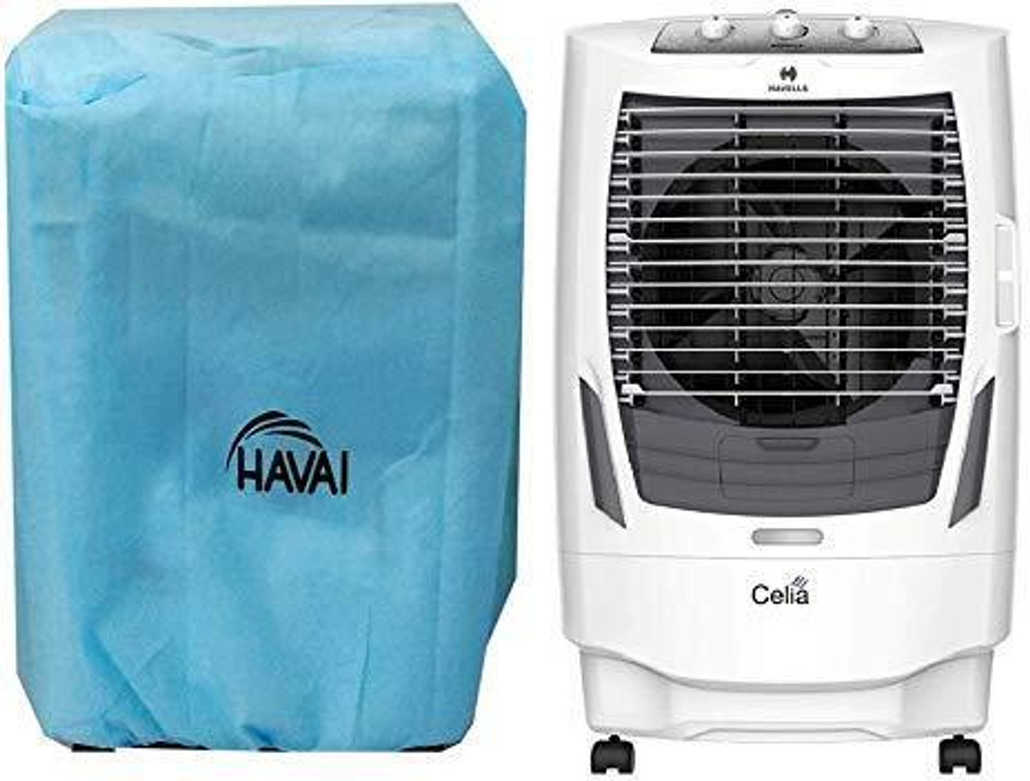 Image of Havai Air Cooler Cover (Width: 51 cm, Blue)