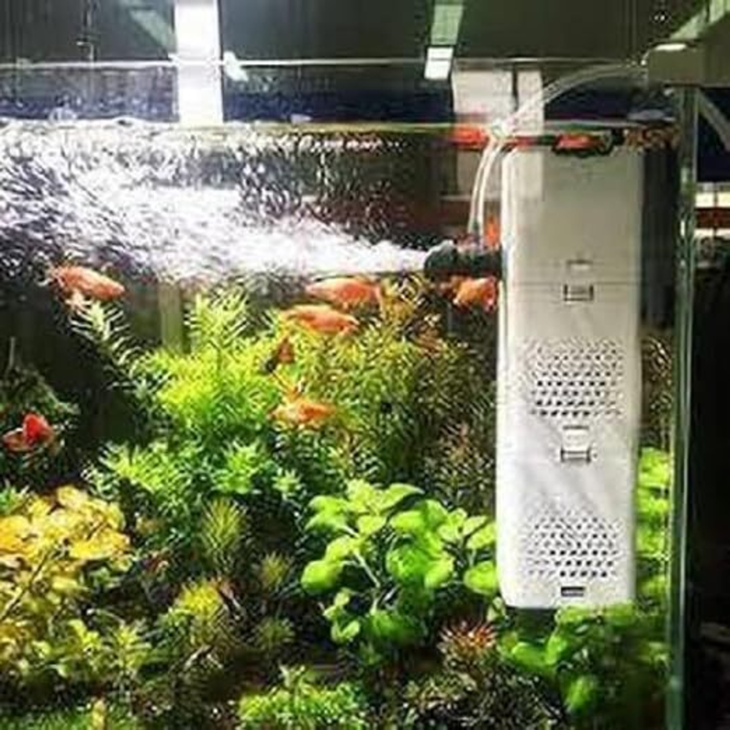 Image of Home Bargains Aquarium Internal Filter with Oxygen Supply & Water Circulation for Fish Tank Power Aquarium Filter (Mechanical Filtration for Salt Water and Fresh Water)